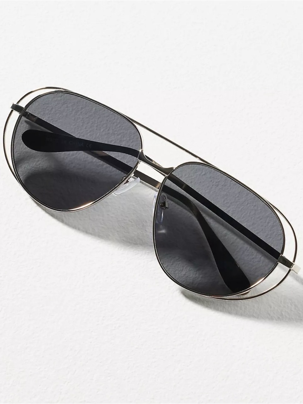 NWOT: Anthropologie I-SEA Metal Aviator Sunglasses